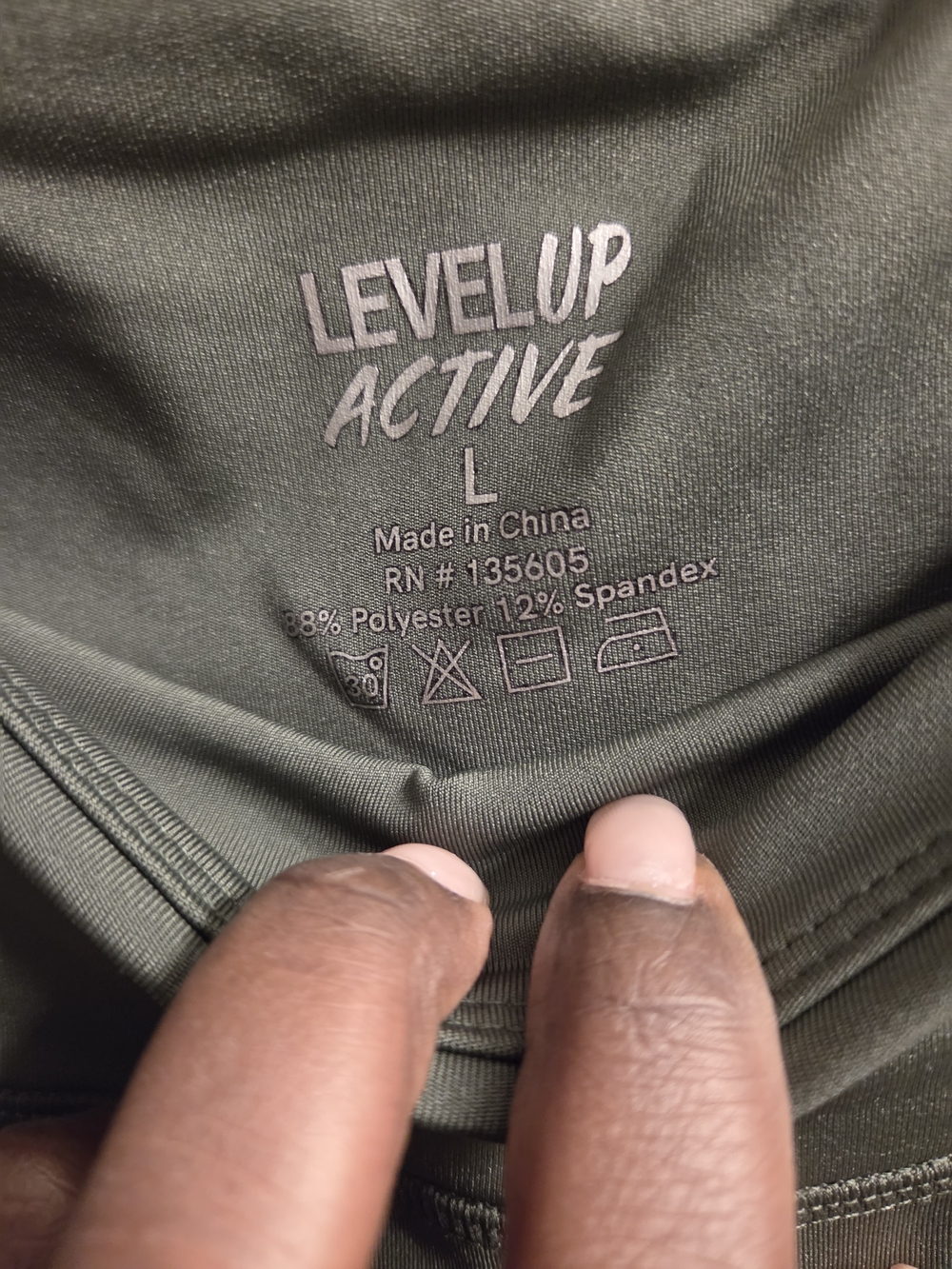 Level Up Active Olive Green Performance Leggings